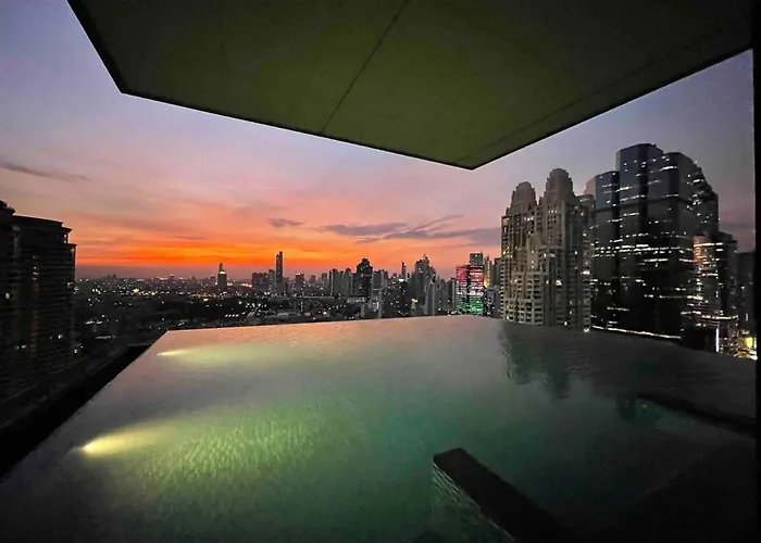 Stunning Downtownplace Amazing Cityview In Satorn * 曼谷
